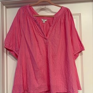 Crown & Ivy Vibrant Pink Blouse